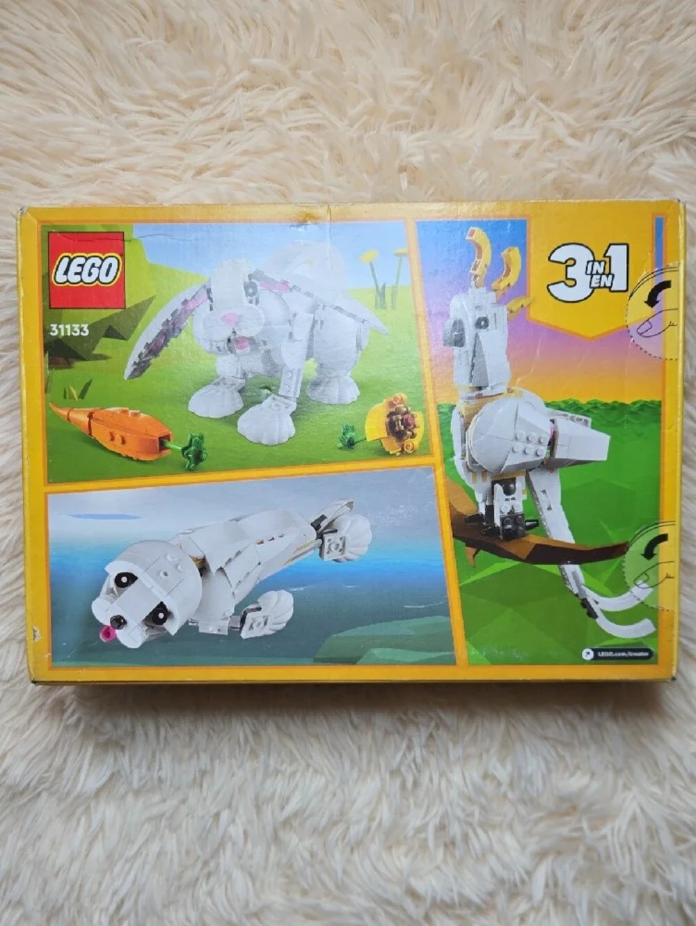 NEW Lego Creator White Rabbit Building Set with Orange Carrot
